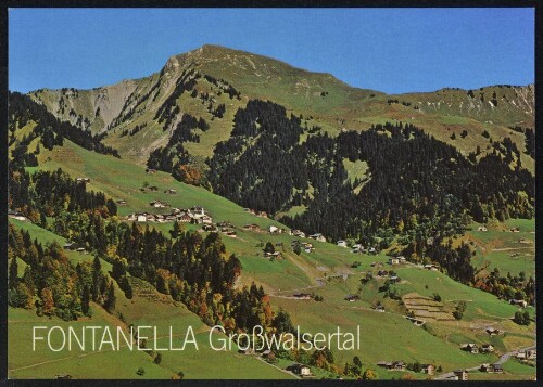 Fontanella Großwalsertal : [Fontanella im Großwalsertal gegen Zafernhorn, 2107 m Vorarlberg, Österreich ...]