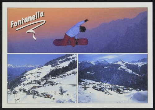 Fontanella : [Fontanella im Großwalsertal, 1145 m gegen Rote Wand und Glattmar (rechts), gegen Rätikon (links), Vorarlberg, Österreich ...]