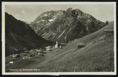 Mittelberg mit Widderstein 2536 m