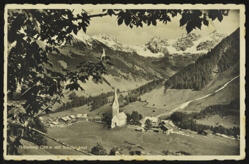 Mittelberg 1218 m mit Schafalpköpf
