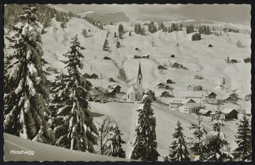 [Mittelberg] Hirschegg : [Wintersportplatz Hirschegg 1200 m mit Hoch - Ifen 2232 m - Kleines Walsertal ...]