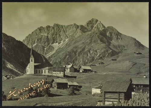 [Mittelberg] Hirschegg Anno 1930 : [Kleinwalsertal - Österreich Hirschegg - 1124 m ...]