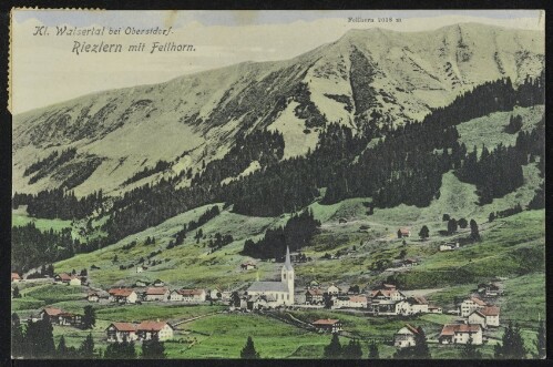 Kl. Walsertal bei Oberstdorf : Riezlern mit Fellhorn : Fellhorn 2038 m