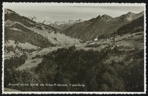 Raggal 1016 m ü. d. M. im Gross-Walsertal, Vorarlberg