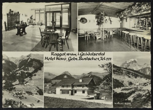 Raggal, 1016 m, i. Gr. Walsertal : Hotel Nova, Gebr. Burtscher, Tel. 222