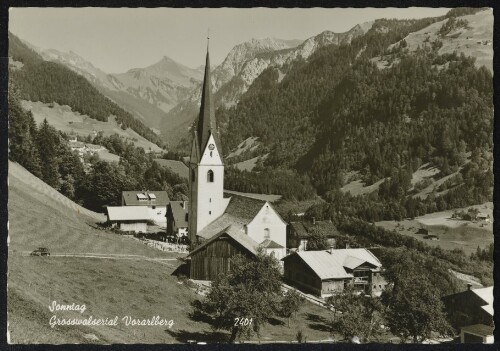 Sonntag Grosswalsertal Vorarlberg
