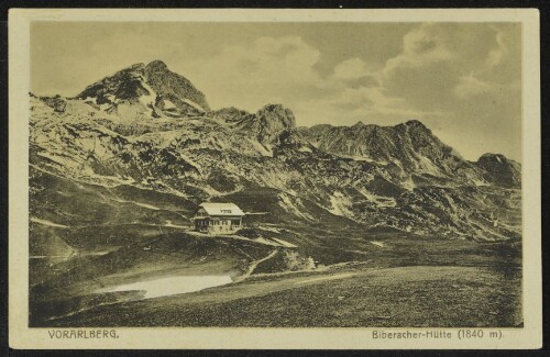 [Sonntag] Vorarlberg : Biberacher-Hütte (1840 m)