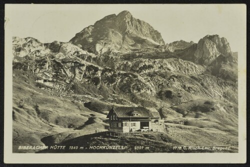 [Sonntag] Biberacher Hütte 1840 m - Hochkünzelsp. 2307 m