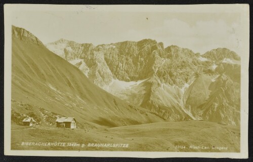 [Sonntag] Biberacherhütte 1840 m g. Braunarlspitze