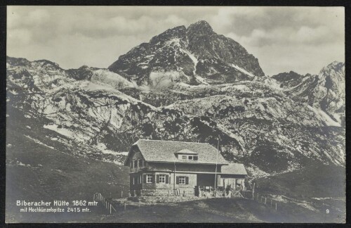 [Sonntag] Biberacher Hütte 1862 mtr. mit Hochkünzelspitze 2415 mtr.