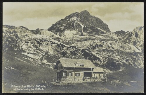 [Sonntag] Biberacher Hütte 1840 mtr. mit Hochkünzelspitze 2307 mtr.