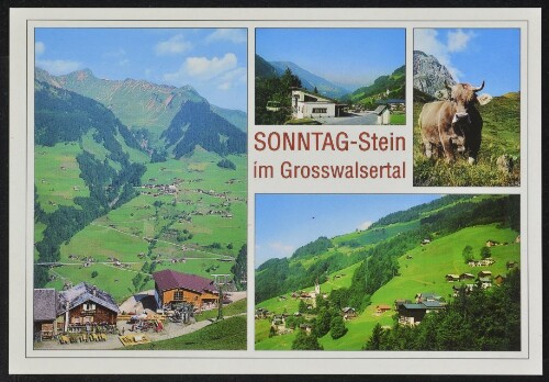 Sonntag-Stein im Grosswalsertal : [Sommer - Freizeit - Erlebnis im schönen Sonntag im Grosswalsertal, Vorarlberg - Austria ...]