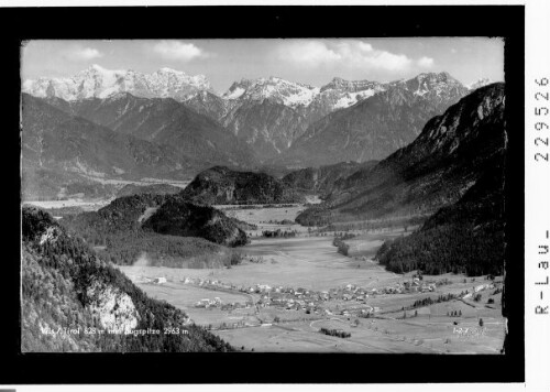 Vils / Tirol 828 m mit Zugspitze 2963 m