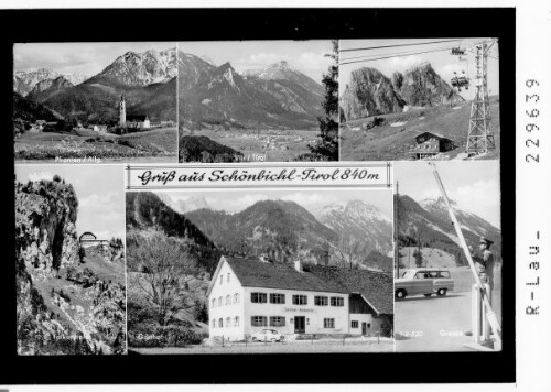 Gruß aus Schönbichl - Tirol 840 m : [Pfronten im Allgäu - Vils im Ausserfern und Umgebung]