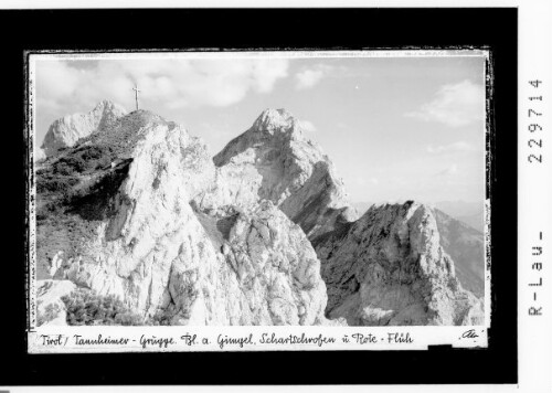 Tirol / Tannheimer Gruppe / Blick auf Gimpel, Schartschrofen und Rote Flüh : [Schartschrofen gegen Gimpel und Rote Flüh]