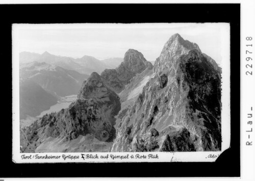 Tirol / Tannheimer Gruppe / Blick auf Gimpel und Rote Flüh