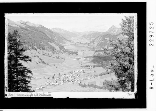 Nesselwängle - Haller am Haldensee / Tirol : [Nesselwängle im Tannheimertal gegen Haldensee, Vogelhorn und Einstein]