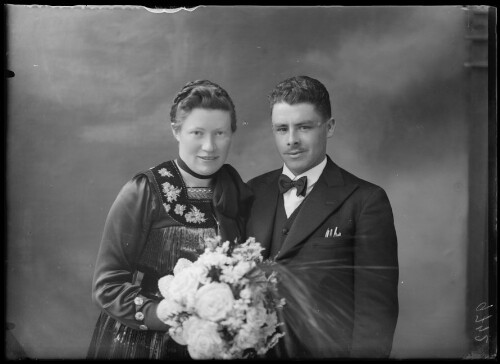 Hochzeitsbild von Maria Katharina und Pius Metzler aus Alberschwende