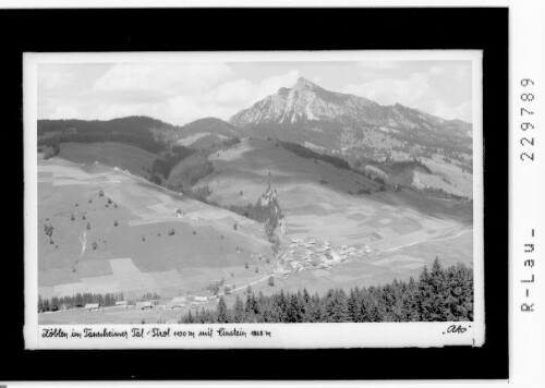 Zöblen im Tannheimer Tal / Tirol 1000 m mit Einstein 1868 m