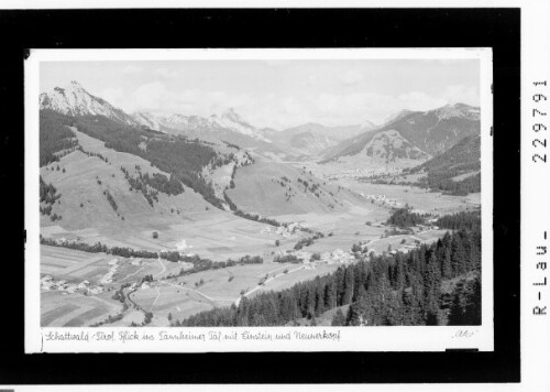 Schattwald / Tirol / Blick ins Tannheimer Tal mit Einstein und Neunerkopf