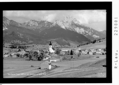 Tannheim / Tirol 1097 m mit Gimpel und Rote Flüh