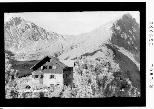 Tirol / Landsberger Hütte 1810 m : [Landsberger Hütte gegen Steinkarspitze und Rote Spitze]