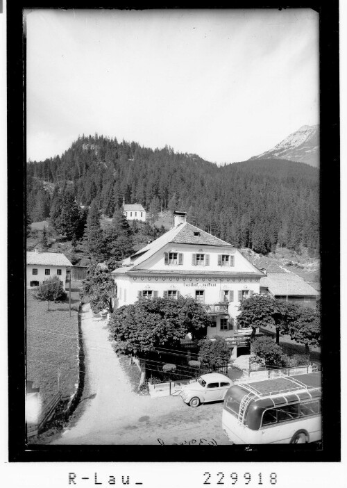 [Gasthof zur Post in Elbigenalp im Lechtal gegen Rotwand / Ausserfern / Tirol]
