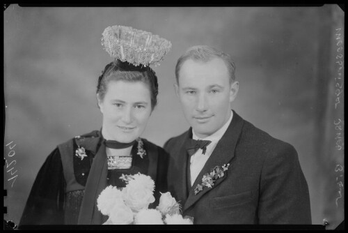 Hochzeitsbild von Theresia und Jakob Moosbrugger aus Bizau