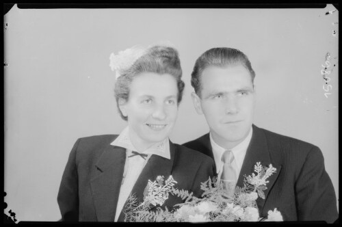 Hochzeitsbild von Gretl und Fridolin Strobl aus Damüls