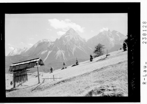 [Blick vom Hochmoos ob Lermoos im Ausserfern gegen das Mieminger Gebirge / Tirol]