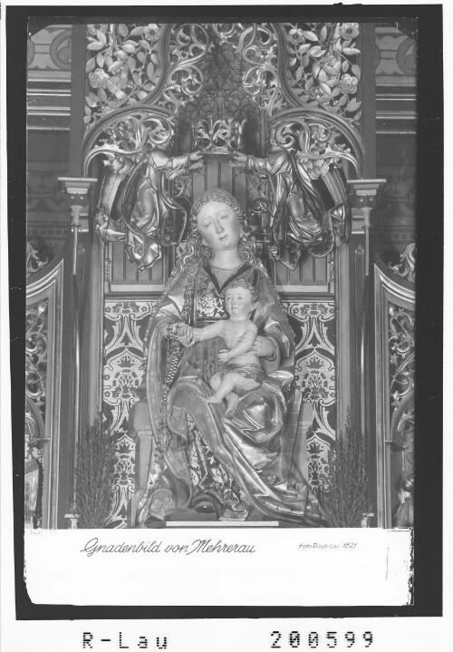 Gnadenbild von Mehrerau : [Maria mit Jesukind / Gnadenaltar in in der Klosterkirche Mehrerau]