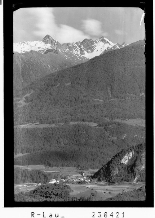 [Arzl im Pitztal gegen Brechkogel und Wildgrat / Tirol]