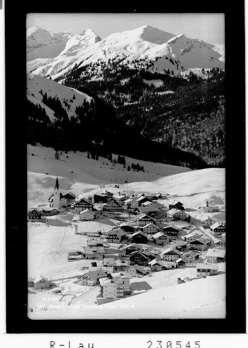 Wintersportplatz Berwang / Tirol 1336 m : [Berwang gegen Steinkarspitzen und Galtjoch / Ausserfern / Tirol]