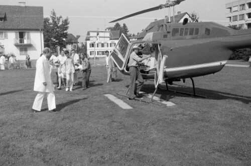 Krankentransport mit dem Helikopter