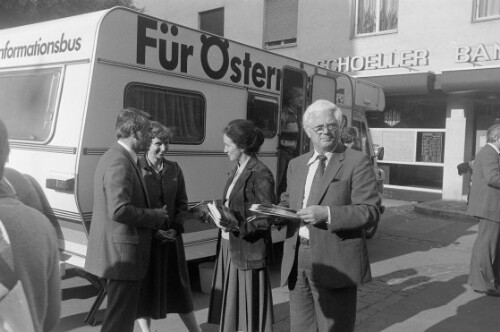 Standaktion der Vorarlberger SPÖ in der Kaiserstraße in Bregenz