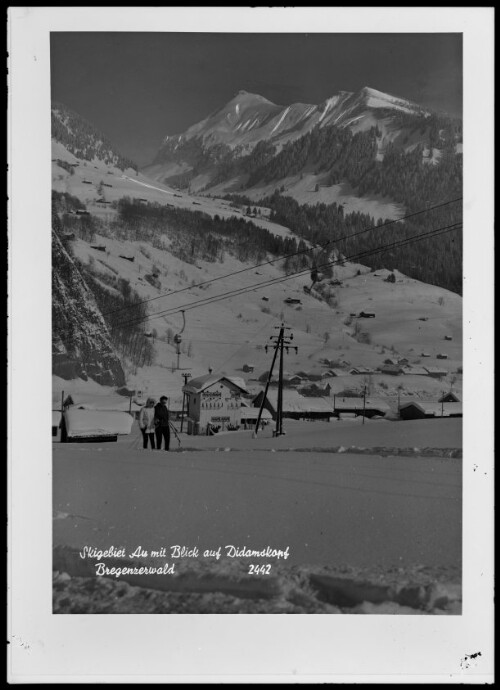 Skigebiet Au mit Blick auf Didamskopf Bregenzerwald