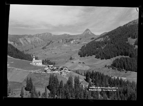 Damüls mit Mittagspitze 2097 m Bregenzerwald Vorarlberg