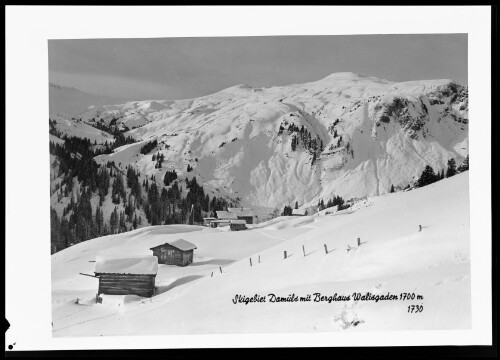 Skigebiet Damüls mit Berghaus Walisgaden 1700 m