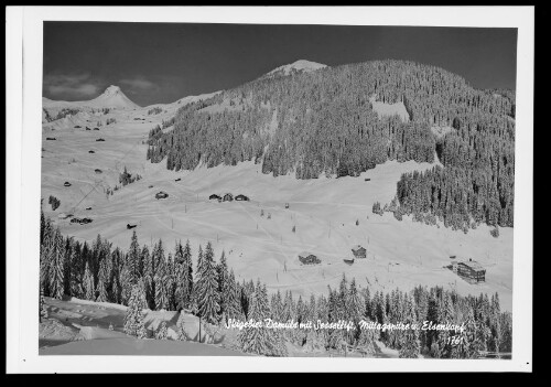 Skigebiet Damüls mit Sessellift, Mittagspitze u. Elsenkopf