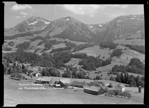 [Egg Großdorf] Luftkurort Jttensberg 900 m geg. Winterstaude 1878 m Bregenzerwald