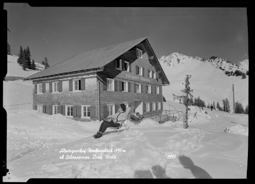 Alpengasthof Neuhornbach 1750 m ob Schoppernau, Breg. Wald