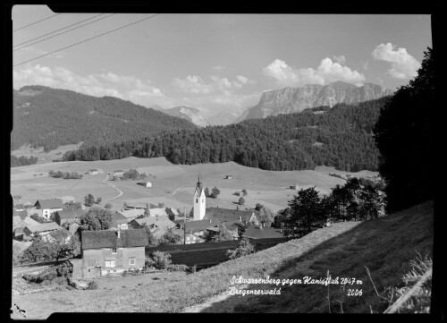 Schwarzenberg gegen Kanisfluh 2047 m Bregenzerwald