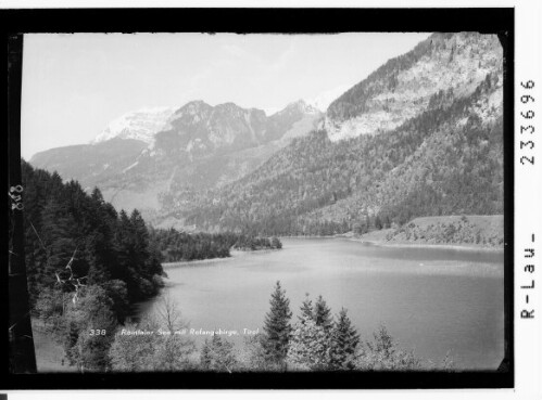 Reintaler See mit Rofangebirge, Tirol : [Reintalersee bei Kramsach gegen Rofangruppe mit Vorderem Sonnwendjoch und Rosskogel]