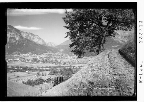Jenbach in Tirol mit Rofangebirge : [Blick auf Jenbach gegen das Achental]