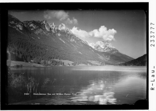 Hintersteiner See mit Wildem Kaiser, Tirol