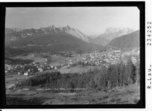 Luftkurort Seefeld in Tirol 1200 m mit Karwendelgebirge : [Seefeld gegen Arngruppe und Nördliche Karwendelkette]