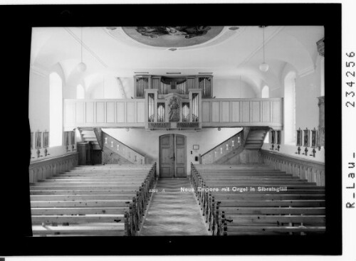Neue Orgel in Sibratsgfäll