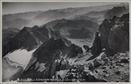 Blick v.d. Scheesaplana 2930 m z Lünersee 1970 m