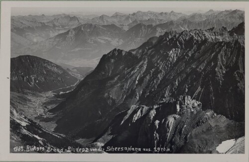 1959 Blick gegen Brand-Bludenz von der Scheesaplana aus 2970 m