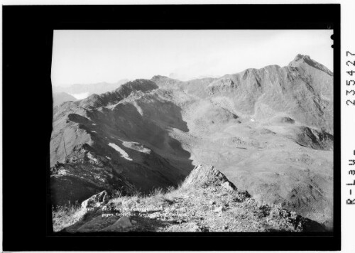 Blick von der Zamangspitze 2390 m gegen Kapelljoch - Kreuzjoch und Hochjoch